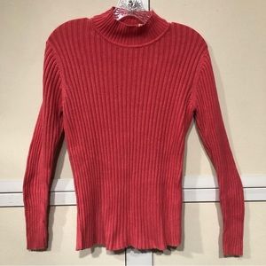 #1001 CrossRoads, 100% cotton ribbed crew neck sweater Medium